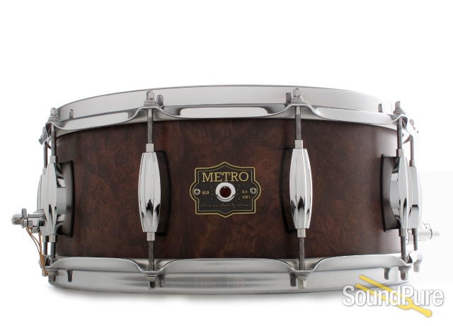 Metro Drums 6x14 Jarrah/Poplar/Jarrah Ply Snare Drum-Elm — image 1