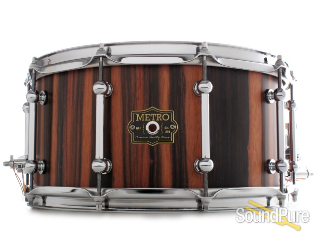 Metro 7x14 Jarrah Ply Snare Drum-Royal Ebony Satin — image 1
