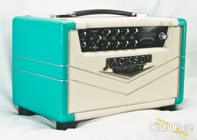 Jackson Ampworks Fullerton Amp Head - Ivory & Teal — image 2