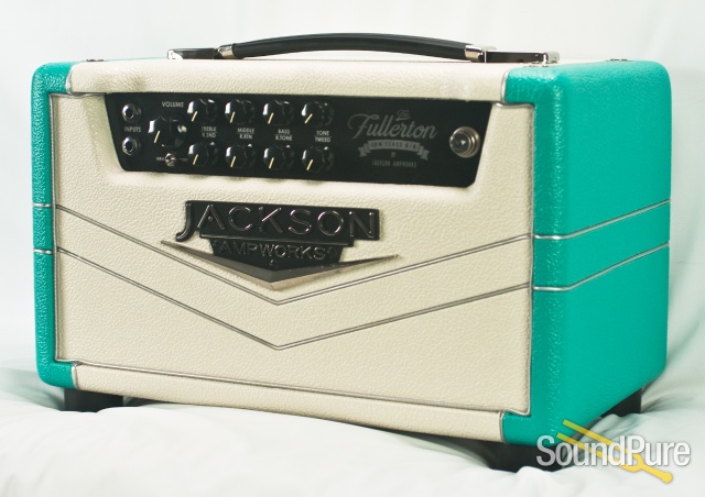 Jackson Ampworks Fullerton Amp Head - Ivory & Teal — image 5