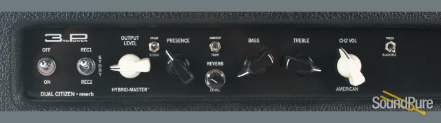 3rd Power Dual Citizen Head w/ Reverb Black w/ Fawn Caps — image 4