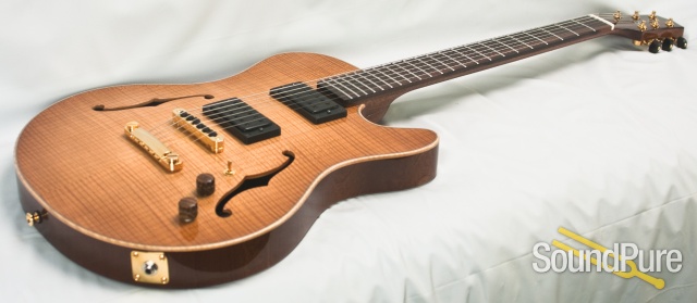 Buscarino Starlight Flame Maple Archtop Guitar #SP01117716 — image 5