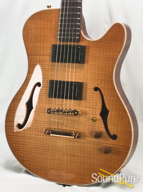 Buscarino Starlight Flame Maple Archtop Guitar #SP01117716 — image 7