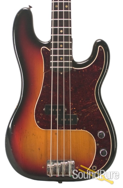 Fender 1969 3-Tone Sunburst Precision Bass - Used/Vintage — image 1