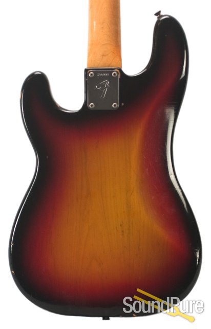 Fender 1969 3-Tone Sunburst Precision Bass - Used/Vintage — image 8