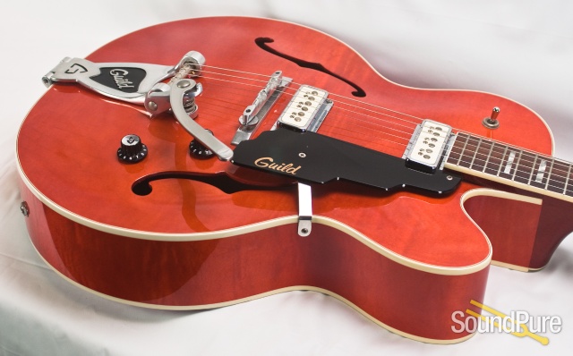 Guild X-160 Rockabilly Orange Hollow Body Electric - Used — image 2