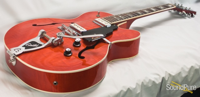 Guild X-160 Rockabilly Orange Hollow Body Electric - Used — image 3