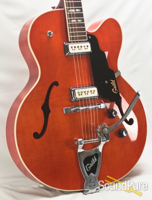 Guild X-160 Rockabilly Orange Hollow Body Electric - Used — image 8