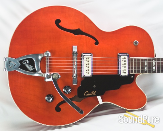 Guild X-160 Rockabilly Orange Hollow Body Electric - Used — image 9