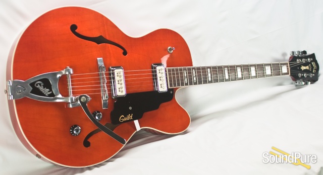 Guild X-160 Rockabilly Orange Hollow Body Electric - Used — image 12