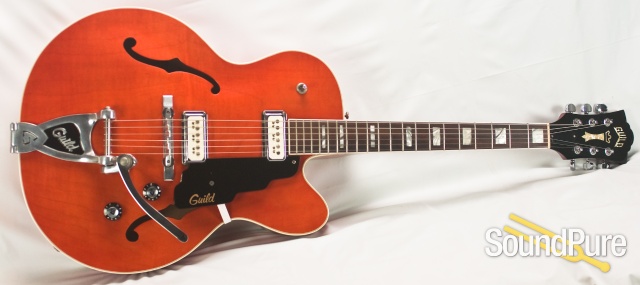 Guild X-160 Rockabilly Orange Hollow Body Electric - Used — image 15
