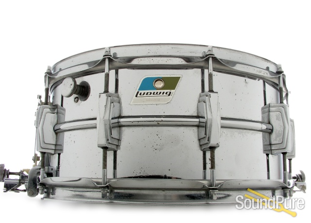 Ludwig 6.5x14 Ludalloy Super Sensitive Snare Drum — image 1