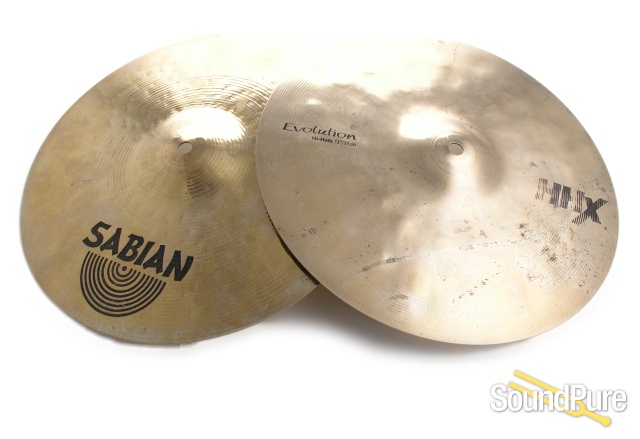Sabian 13" HHX Evolution Hi Hat Cymbals — image 1