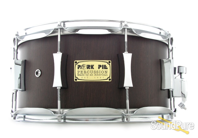 Pork Pie 7x14 Wenge Ply Snare Drum-Natural Satin — image 1