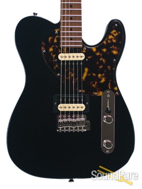 Michael Tuttle Tuned ST Satin Black Electric Guitar #370 — image 1