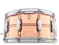 Ludwig 6.5X14 Hammered Copper Snare Drum- Imperial Lug