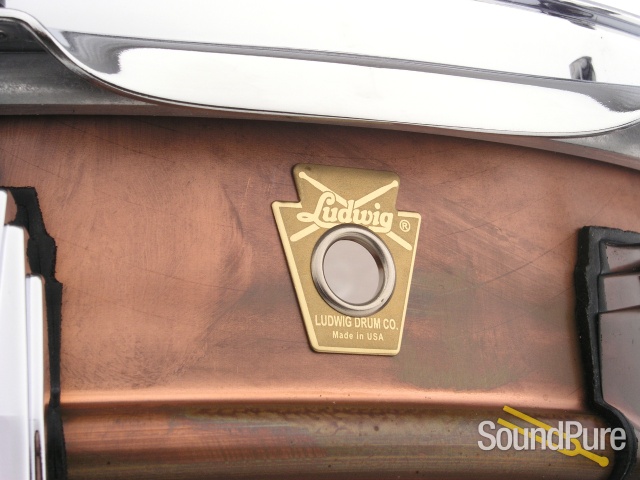 Ludwig 5x14 Patina Copper Snare Drum — image 3