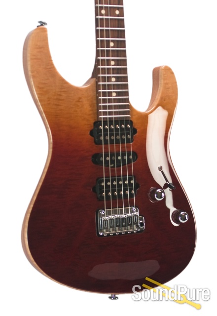 Suhr Modern Carve Top Desert Gradient HSH Electric #29900 — image 11