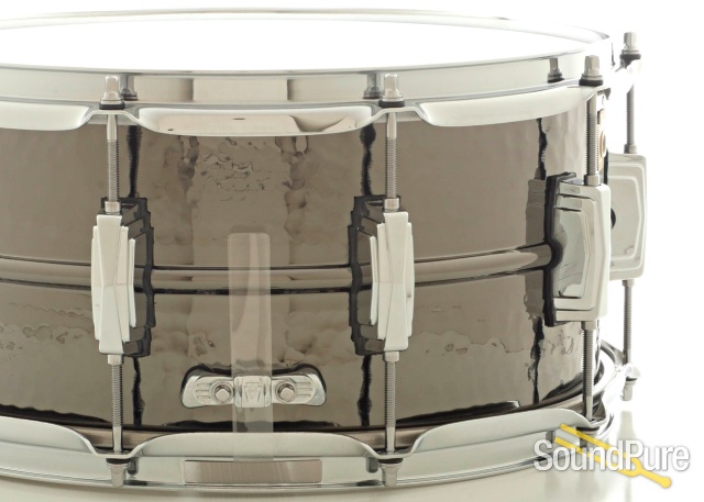 Ludwig 6.5X14 Hammered Black Beauty Snare Drum LB417K — image 2