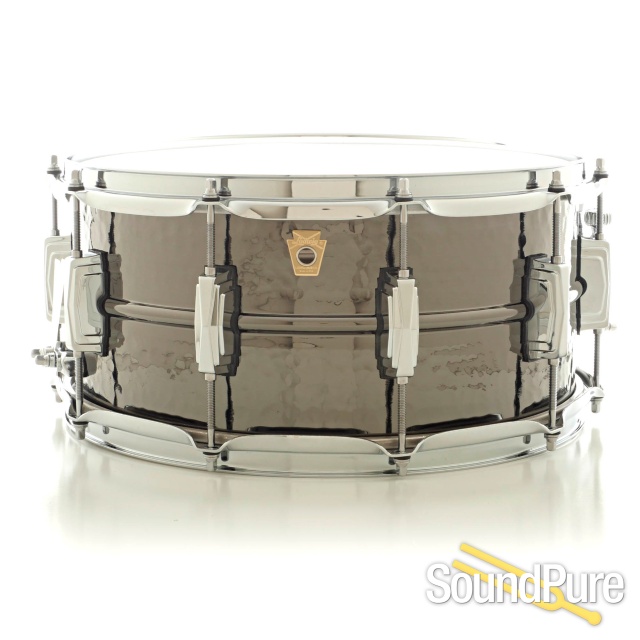 Ludwig 6.5X14 Hammered Black Beauty Snare Drum LB417K — image 1