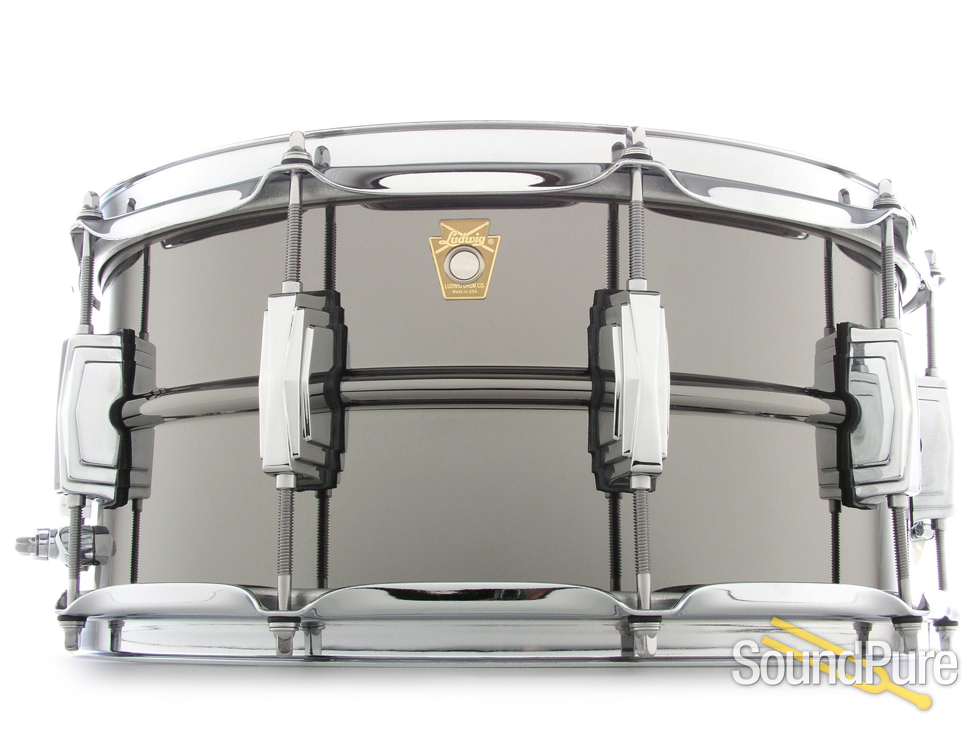 Ludwig 6.5x14 Black Beauty Snare DrumImperial Lugs LB417