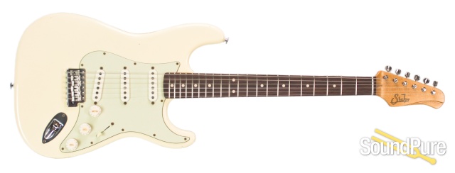 Suhr Classic Antique Vintage White SSS IRW Electric #29487 — image 4