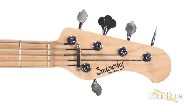 Sadowsky MV5 Natural Gloss 5-String Electric Bass Guitar — image 6