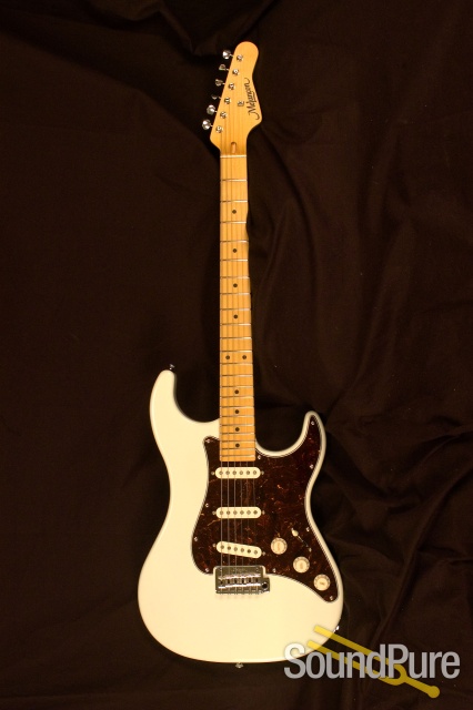 Melancon Pro Artist Olympic White sn1356 Electric Guitar — image 8