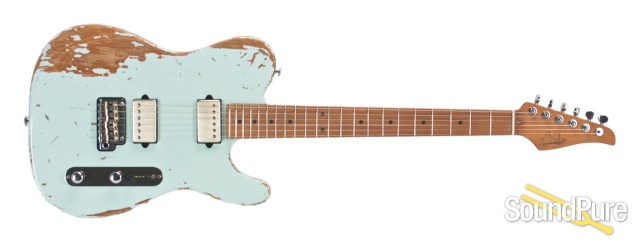 Suhr Classic T Extreme Antique Sonic Blue HH Guitar #29075 — image 4