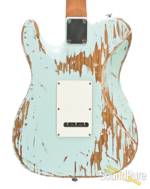 Suhr Classic T Extreme Antique Sonic Blue HH Guitar #29075 — image 6