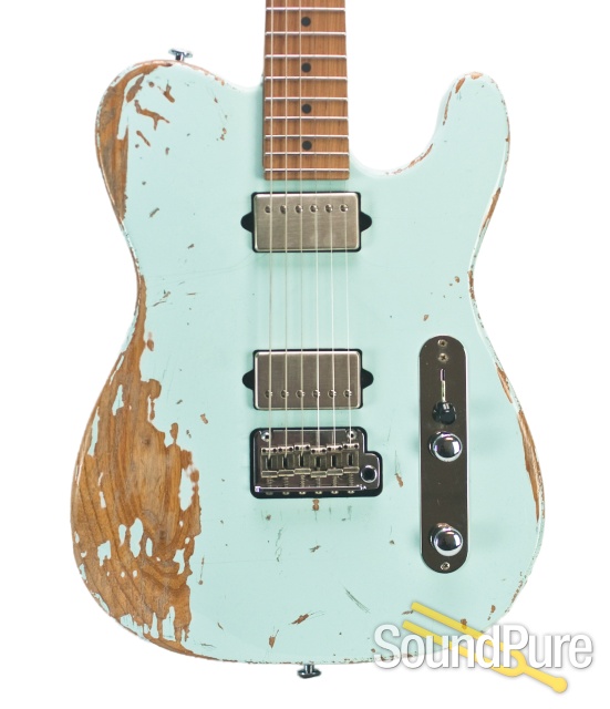 Suhr Classic T Extreme Antique Sonic Blue HH Guitar #29075 — image 1