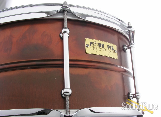 Pork Pie 7x13 Pork Rub Metal Snare Drum — image 2