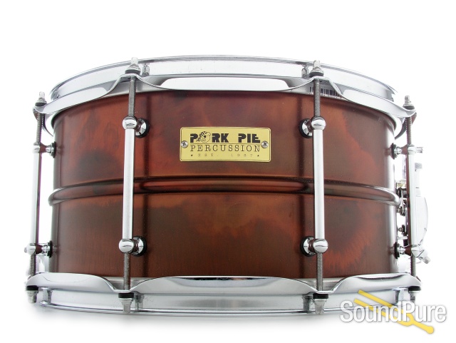Pork Pie 7x13 Pork Rub Metal Snare Drum — image 1