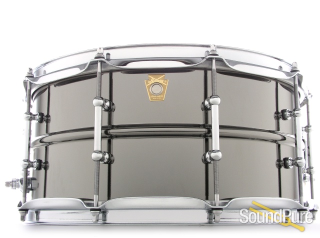 Ludwig 6.5x14 Black Beauty Brass Snare Drum-Tube Lugs LB417T — image 1