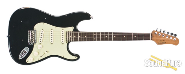 Suhr Classic Antique Black SSS Electric Guitar #20364 - Used — image 4