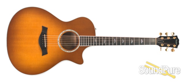 Taylor 2008 612CE Honeyburst Acoustic/Electric Guitar - Used — image 4