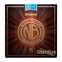 D'Addario NB1253 Nickel Bronze 12-53 Light Acoustic Strings D'Addario NB1253 Nickel Bronze 12-53 Light Acoustic Strings