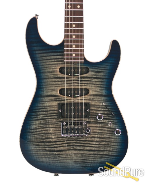 Anderson Drop Top Natural Black to Dark Blue Burst 06-06-16A — image 1