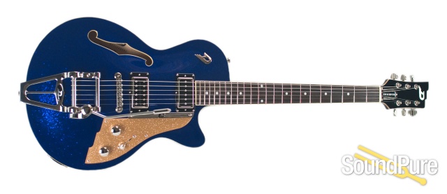Duesenberg Starplayer TV Blue Sparkle Semi-Hollow #161059 — image 4