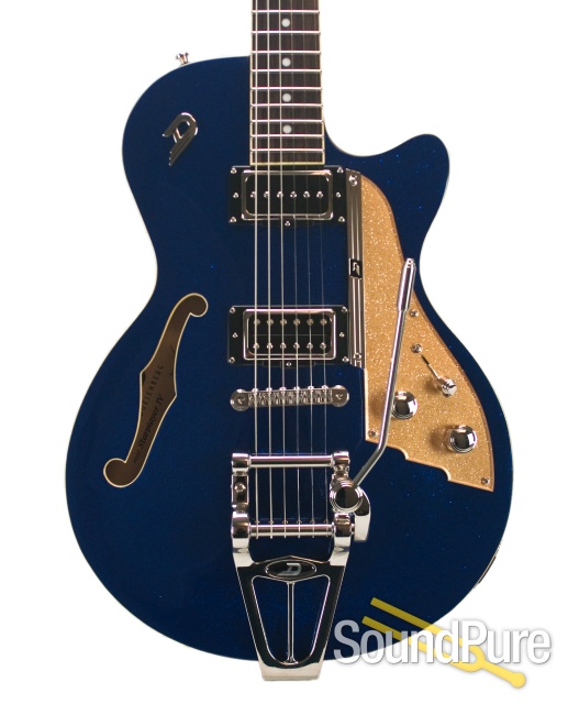 Duesenberg Starplayer TV Blue Sparkle Semi-Hollow #161059 — image 1