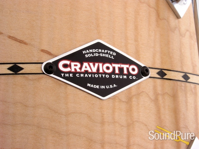 Craviotto 6.5x14 Curly Maple Custom Snare Drum-Inlay — image 2