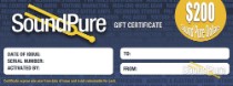 Sound Pure $200 Gift Certificate