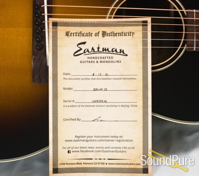 Eastman E20OOSS Addy/RW Acoustic #16555514 — image 8