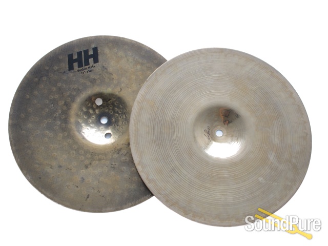 Sabian 13" HH Fusion Hi-Hat Cymbals-Brilliant Finish Used — image 1