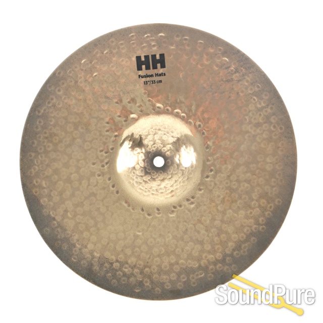 Sabian 13" HH Fusion Hi-Hat Cymbals-Brilliant Finish Used — image 3