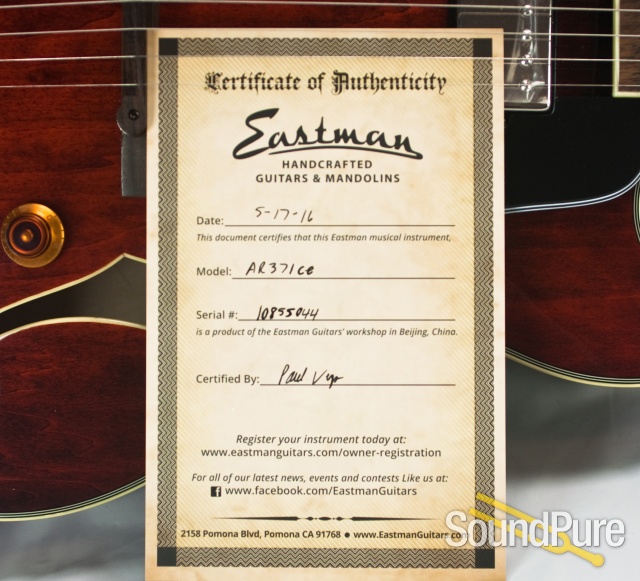 Eastman AR371CE Classic Maple Archtop Guitar #10855044 — image 8