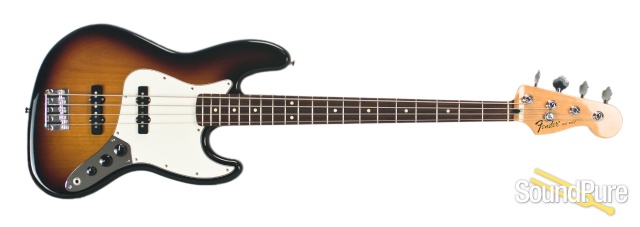 Fender MIM 3-Tone Burst Jazz Bass w/ Lollars - Used — image 4