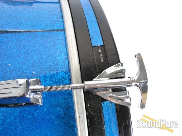 Ludwig 14x22 Blue Sparkle Bass Drum-1967 — image 2