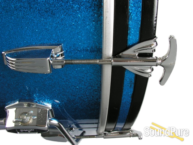 Ludwig 14x22 Blue Sparkle Bass Drum-1967 — image 6