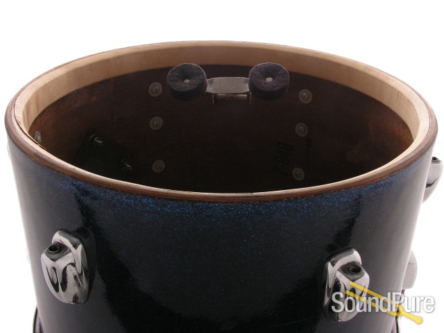 Slingerland 9x13 Dark Blue Glass Glitter Rack Tom Drum-1958 — image 5